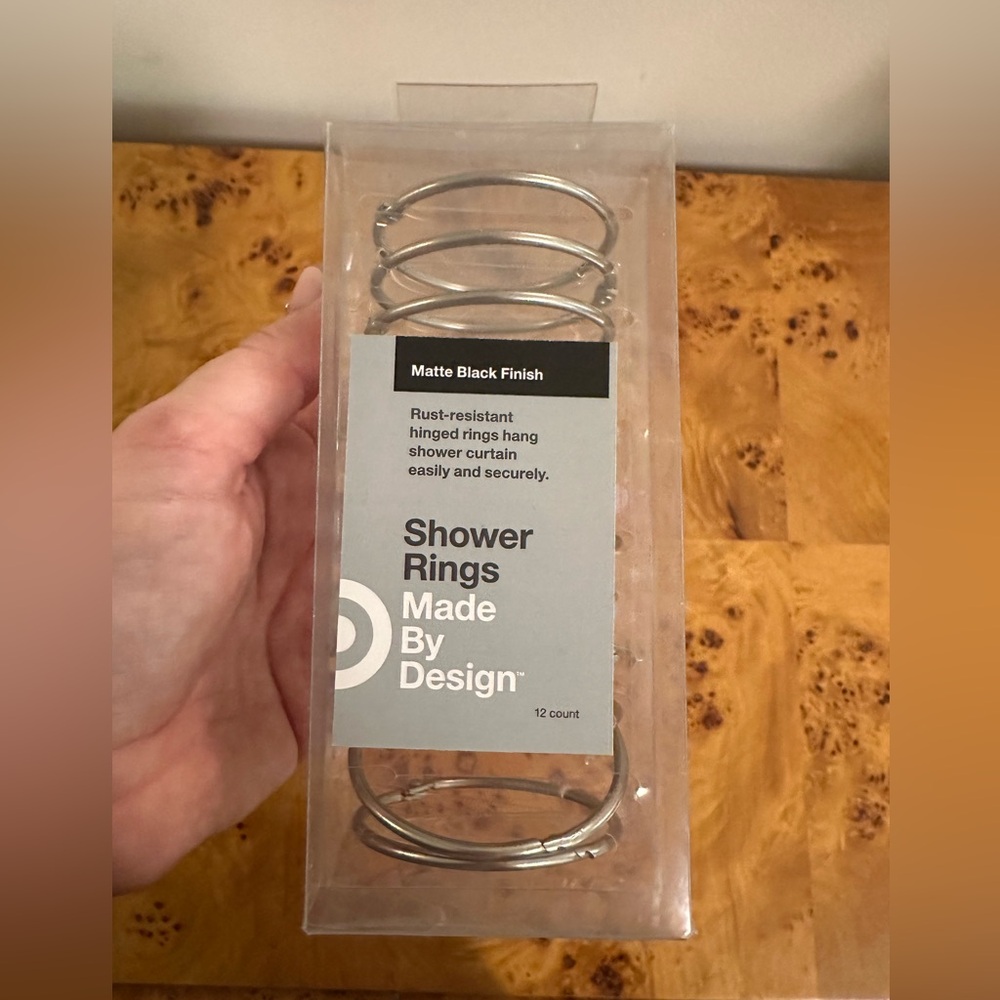NEW Target Silver Shower Rings